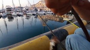 Рыбалка в Сочи морской порт (луфарь). Под гармошку