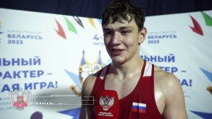 Полуфинальные бои среди юниоров на II Играх стран СНГ в Орше