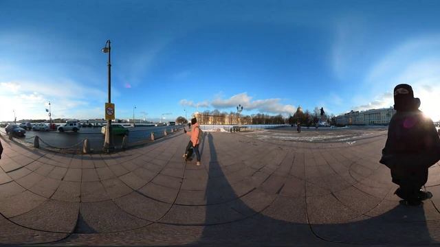 Видео 360. VR. Медный Всадник на insta 360 one X2. Сравнение видеорегистраторов для моноколеса. смотреть онлайн