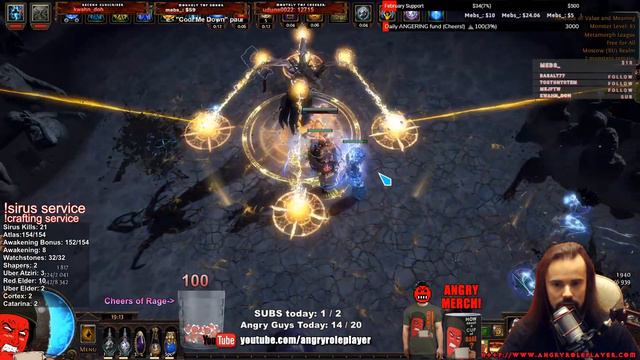 [PATH OF EXILE 3.9] MANASTORM STORM BRAND HIEROPHANT Build vs. ELDER
