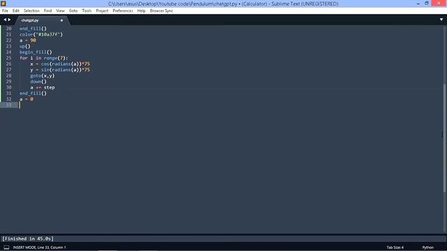Creating a ChatGPT Logo using Python Turtle: A fun and Interactive Python Project #python #chatgpt