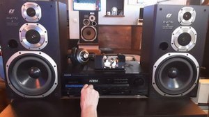 Hi-fi vintage, kenwood stereo receiver KR-A4020 and speaker Sansui S-U770 test demo