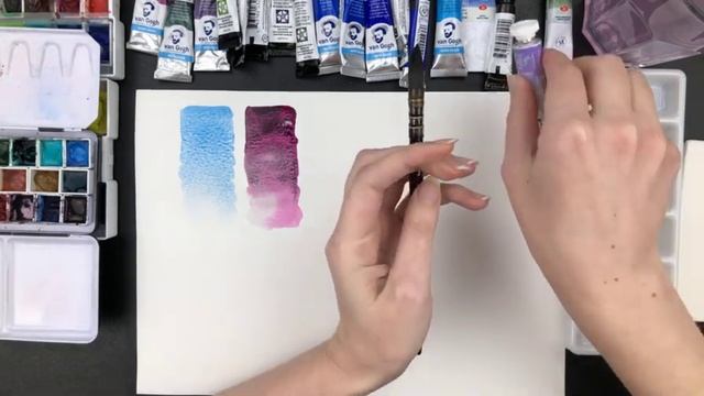 Гранулирующие акварельные краски