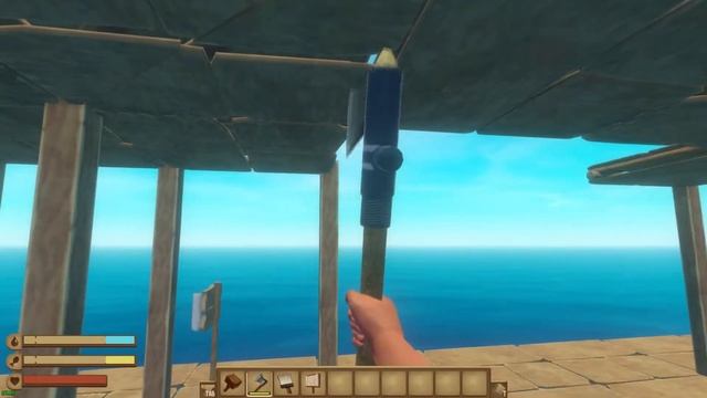 Как сделать второй этаж БЕЗ ОПОР в RAFT смотреть онлайн