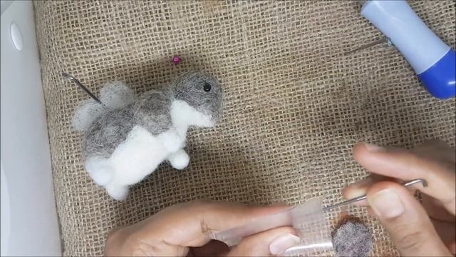DIY Needle felting mouse tutorial смотреть онлайн