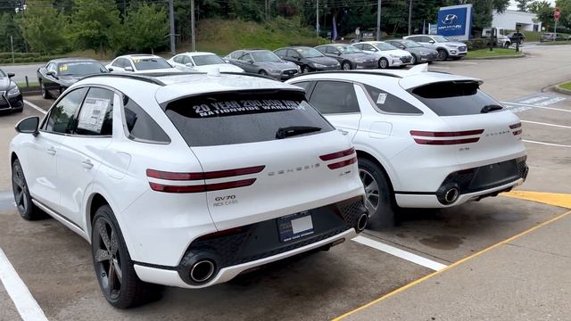 2022 Genesis GV70 Matterhorn White or Alta White смотреть онлайн