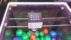 First Spotting CHUCK E. CHEESE Arcade Claw Machine Skill Crane Grabber Game DROP ZONE Cube ICE