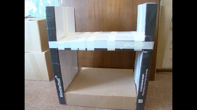 "Кирпичная" столешница из картона - "Brick" countertop cardboard смотреть онлайн