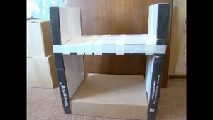 "Кирпичная" столешница из картона -  "Brick" countertop cardboard