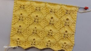 АЖУРНЫЙ УЗОР СПИЦАМИ 157 Вязание Узоры спицами
