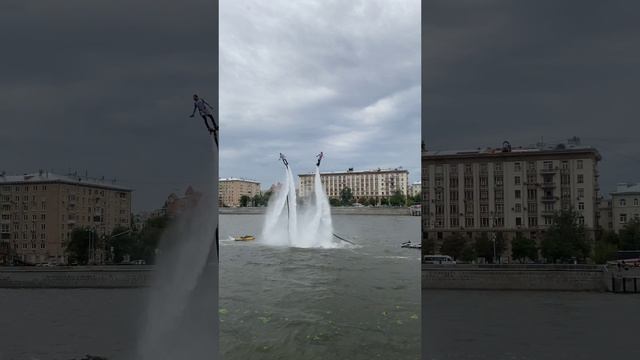 Пожарно-спасательный спортивный праздник на набережной Москвы-реки