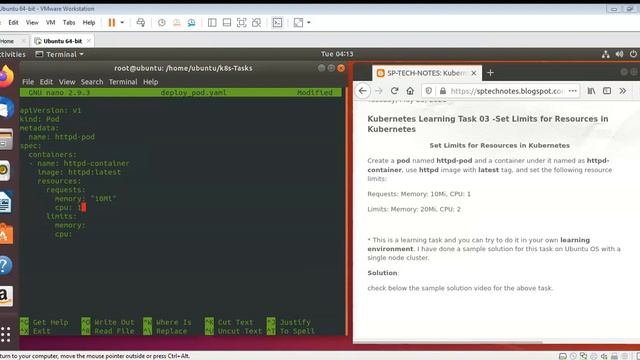 LT 03 Set Limits for Resources in Kubernetes смотреть онлайн