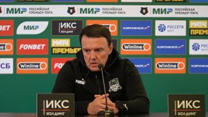 Пресс-конференция после матча  ЦСКА – «Краснодар»