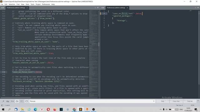 Автоматическое сохранение изменений в SUBLIME TEXT