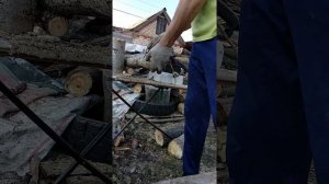 Как Быстро одному пилить дрова.