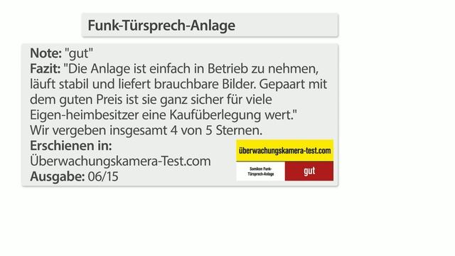 Somikon Funk-Türsprech-Anlage mit Videoübertragung смотреть онлайн