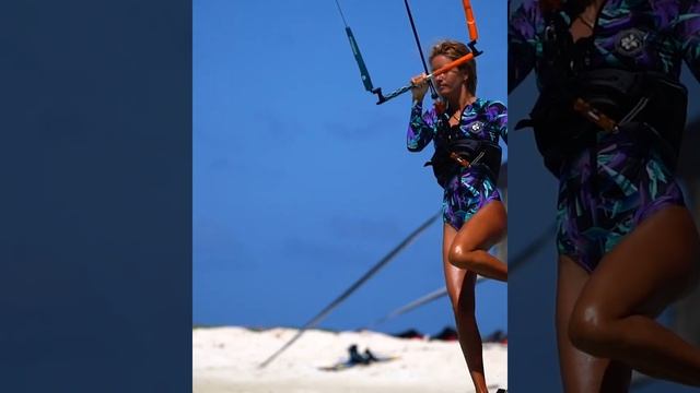 #KITESURFING in Los Roques , Archipelago with ELLIE DIMITROVA