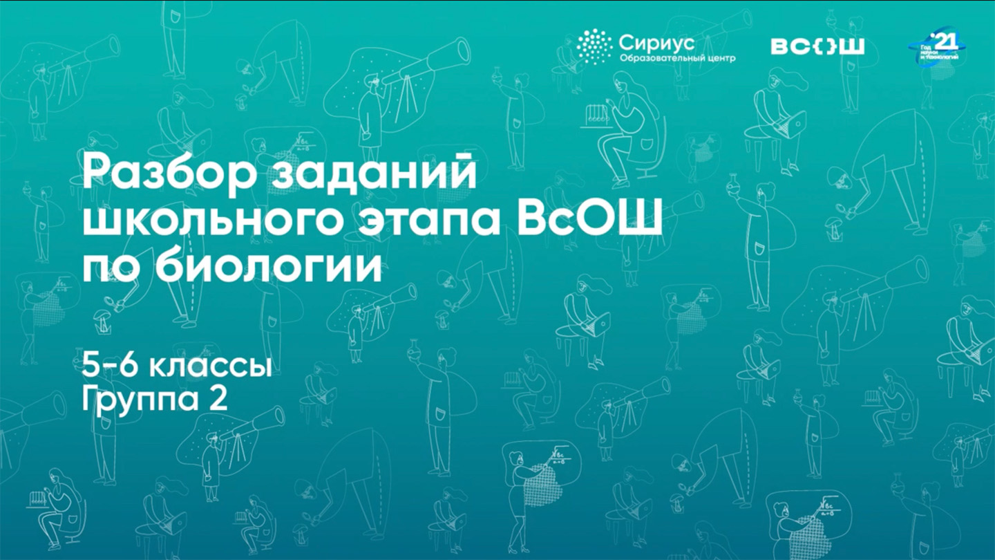 Разбор заданий школьного этапа ВсОШ по биологии, 5-6 классы, 2 группа регионов.mp4