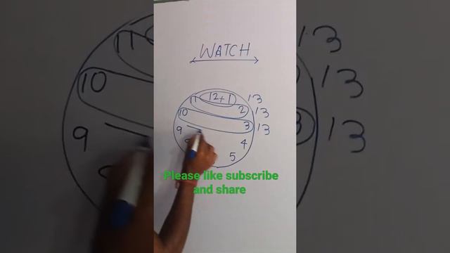 Watch add same number #short trick