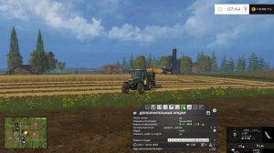 Farming Simulator 15 - CoursePlay "работа с комбайном" (обучение курсплей)