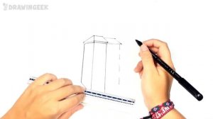 How to draw a Building Step by Step | Building Drawing Lesson