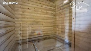 Отделка бревенчатого дома от строительной компании "Дом Тебе"