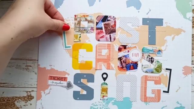 Мастер класс / Страничка "Postcrossing" / СКРАПБУКИНГ