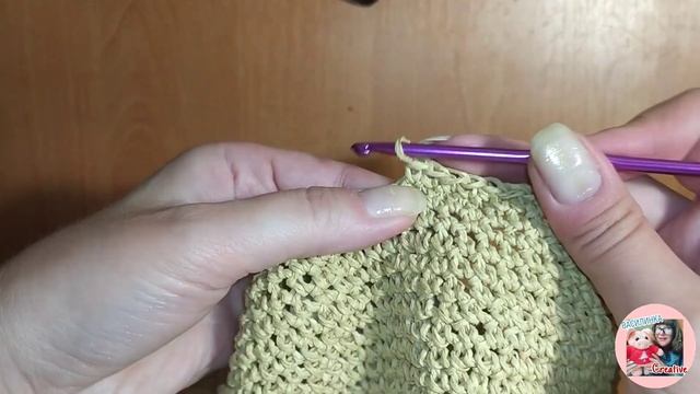 Шляпка классика из рафии крючком с регилином