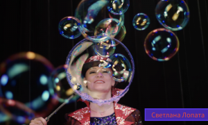 Съемка рекламного ролика для артистки  Светланы Лопата - Магия мыльных пузырей