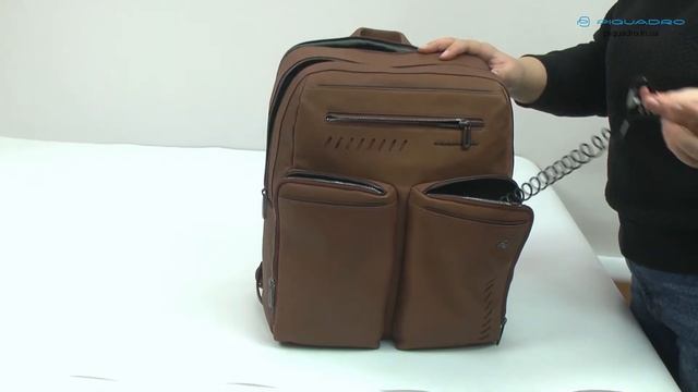 Обзор рюкзака для ноутбука Piquadro NABUCCO/Brown CA5341S110_M смотреть онлайн