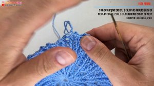 Салфетка крючком, Каролина, 11-20