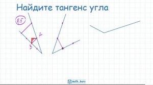 ЕГЭ ОГЭ Найдите тангенс угла на квадратной решетке