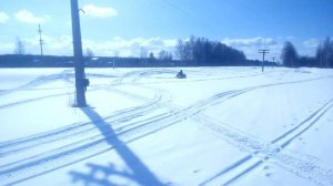 На снегоходе рыбинка. 4