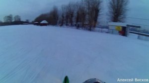 Учебный заезд на Снегоходе / Training race on the Snowmobile