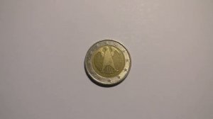 Монета 2 Евро 2002 года выпуска. Германия.