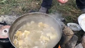 Чабанский хинкал на природе! Агул манит своей красотой.