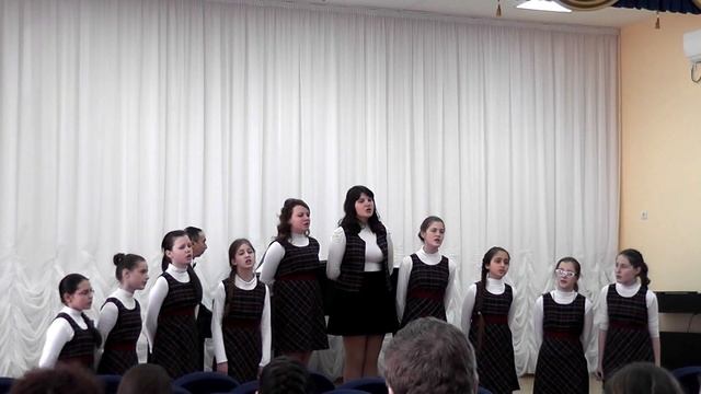 Ансамбль старших классов. Русская народная песня "Зимний вечер"