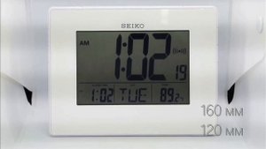 Настольные электронные настенные часы Сейко Qhl057 W #GIGATIME #ГИГАТАЙМ