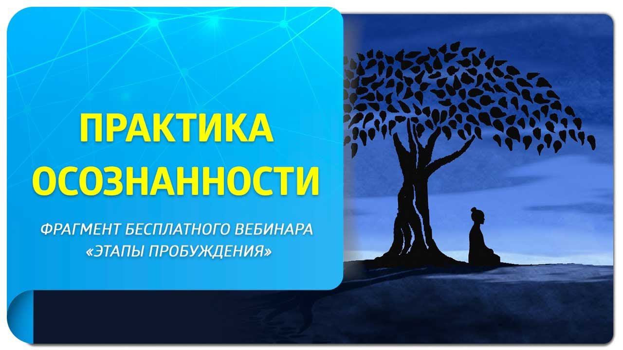 Практика осознанности. Фрагмент бесплатного вебинара "Этапы пробуждения"