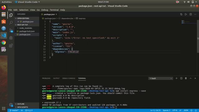Building a simple REST API with NodeJS and Express in 10 Minutes.