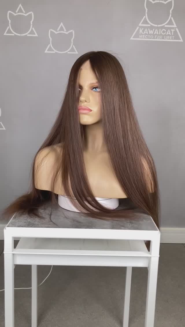 Женская система замещения волос с имитацией кожи головы Парик на заказ Система замещения славянские