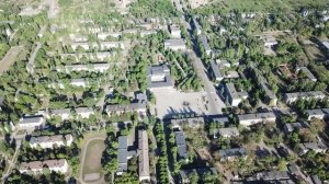 Покров (екс Орджоникидзе) Днепропетровская область. С высоты птичьего полета 30.04.2018