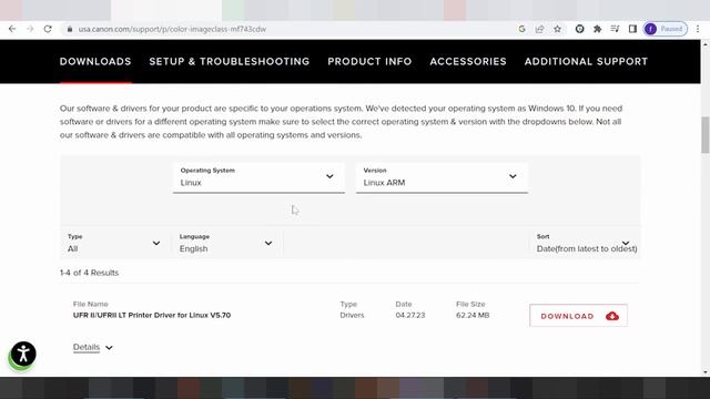 Canon imageCLASS MF740 Driver Download and Setup Windows 11 Windows 10,Mac 13, Mac 12, Mac смотреть онлайн