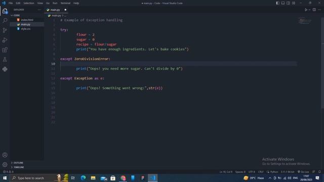 PYTHON FULL COURSE | PYTHON FOR BEGINNERS | PYTHON Exception Handling