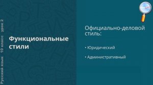 Русский язык 10 класс (Урок№2 - Русский национальный язык и русский литературный язык.)