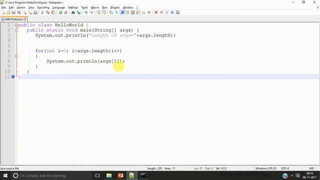 Command Line Argument in Core java смотреть онлайн