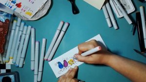 DIY Card : Life is Better With Friends Using Finecolour and Touchfive Markers