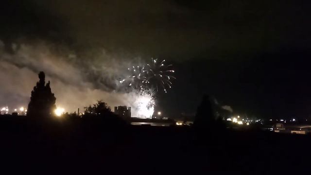 Калининград.Салют.Всех с праздником Российского флага. смотреть онлайн