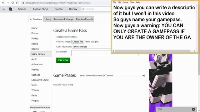 Roblox Studio Tutorial (How to make a gamepass icon in your game store)! смотреть онлайн