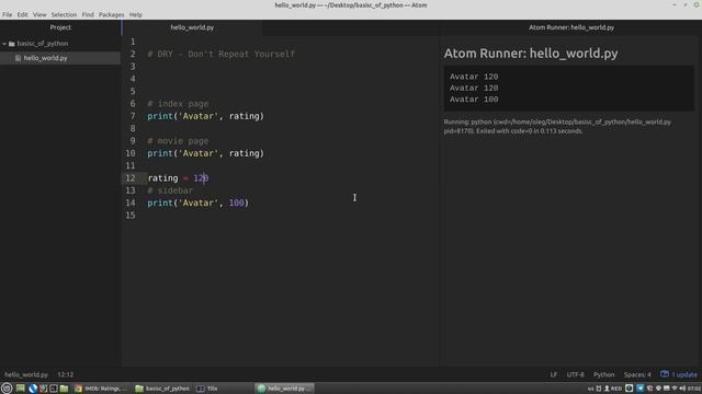 Python Tutorial #4: Python Variables, overriding, dynamic typing in Python